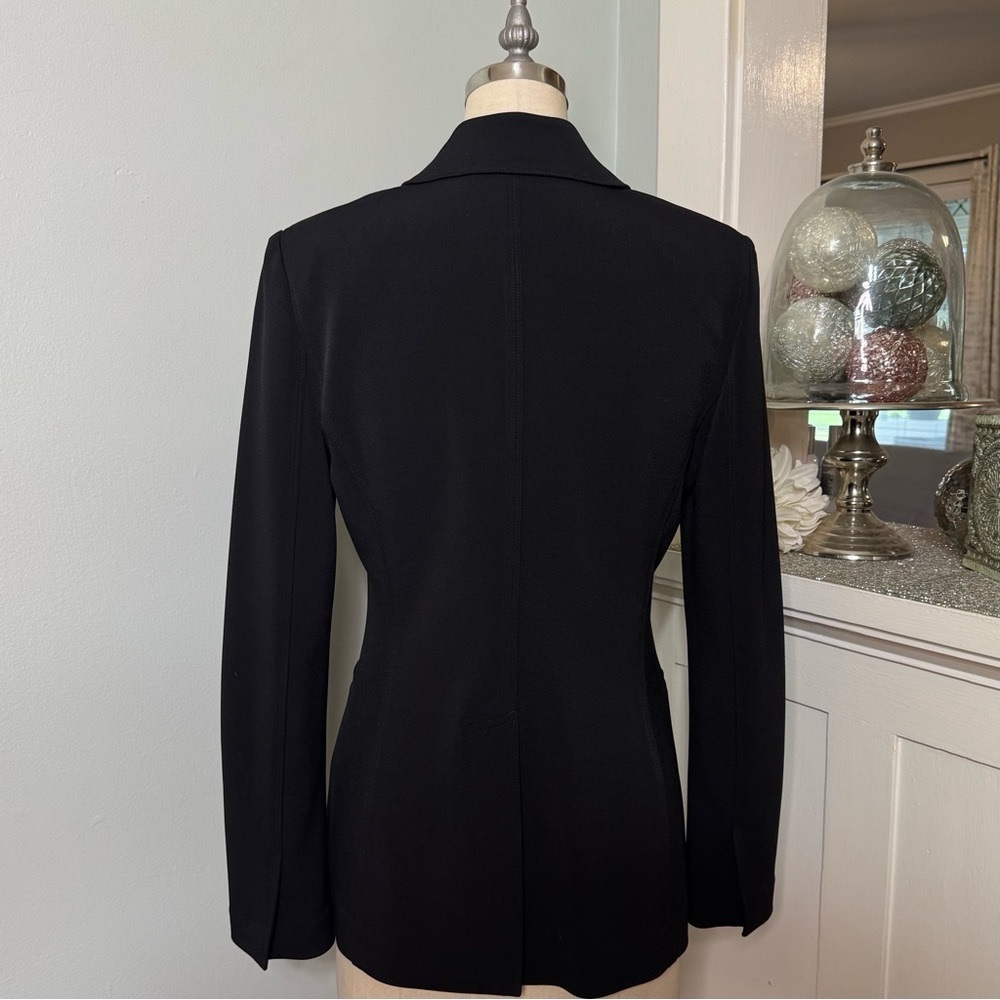White House Black Market The Essential Blazer Jacket Black Size 2 - Picture 9 of 14
